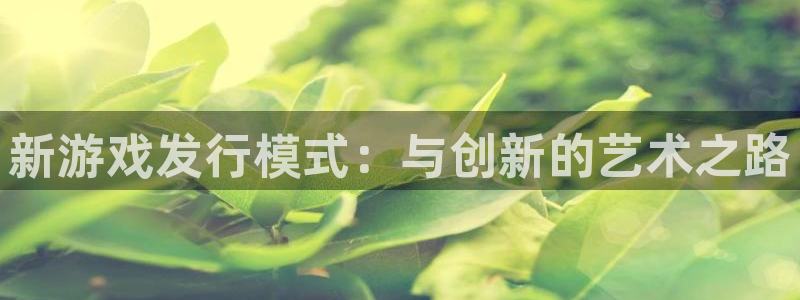 杏耀子的所有小说：新游戏发行模式：与创新的艺术之路